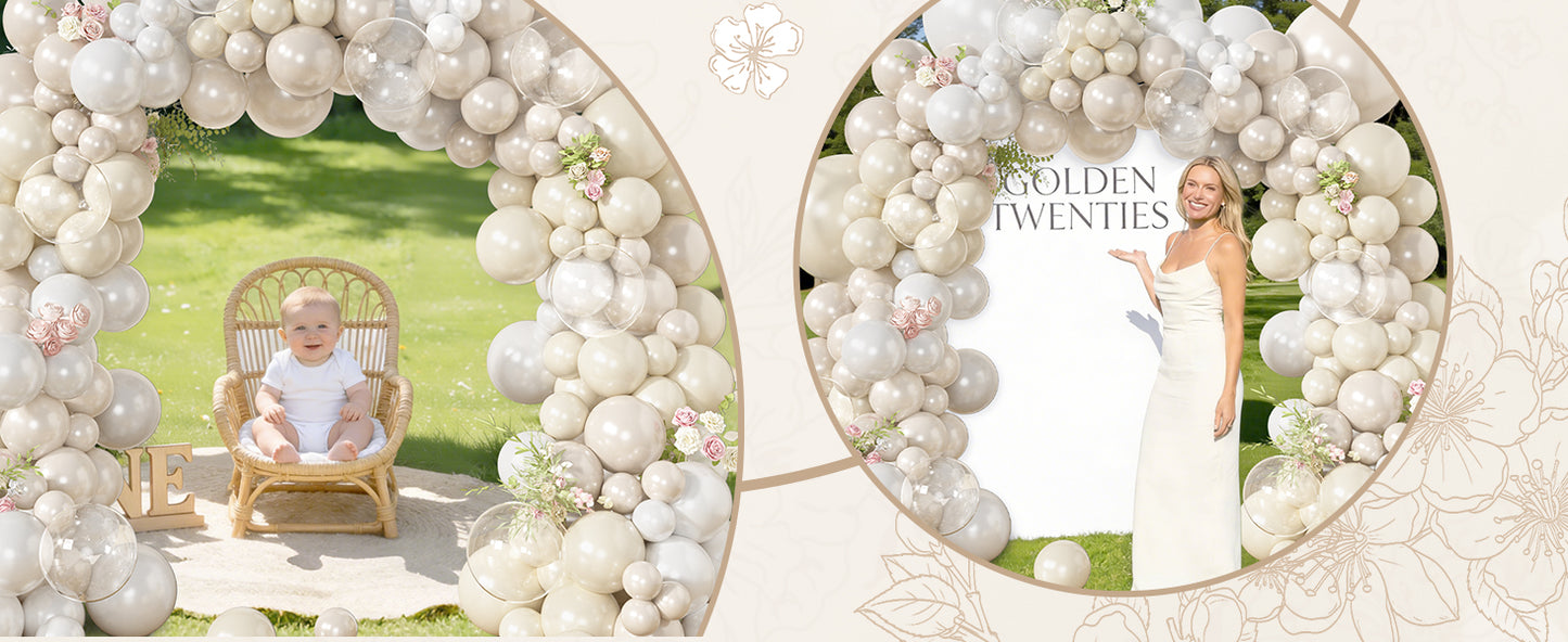 Neutral Beige Balloon Arch Kit