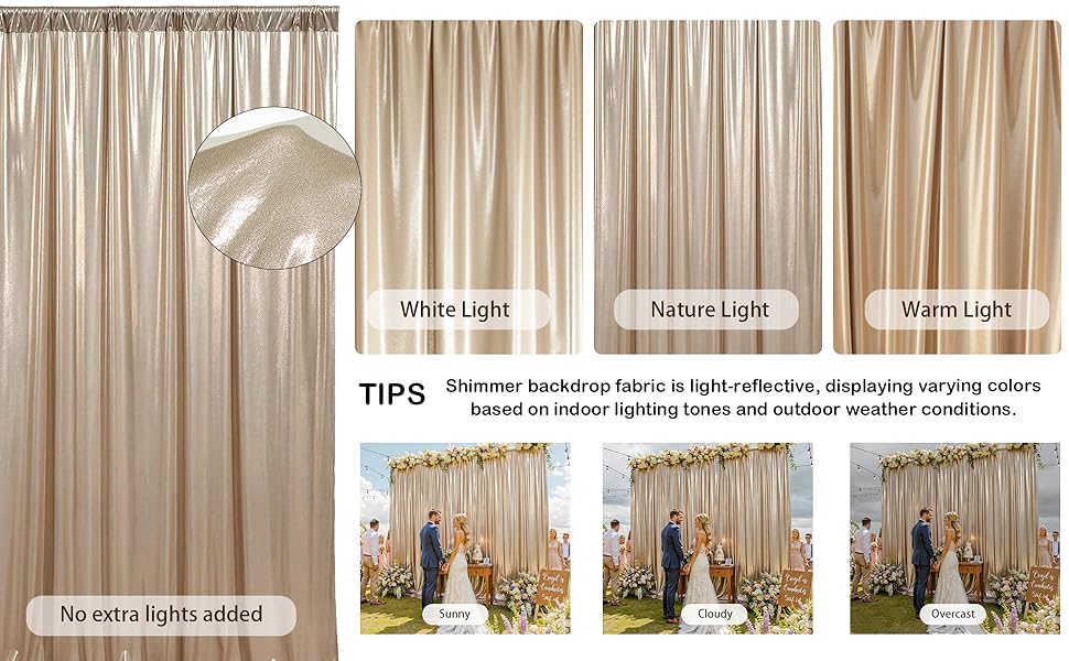 Elegant Gold Arch Backdrop Stand