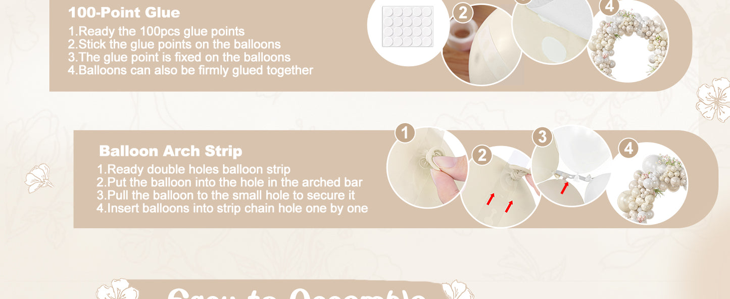 Neutral Beige Balloon Arch Kit
