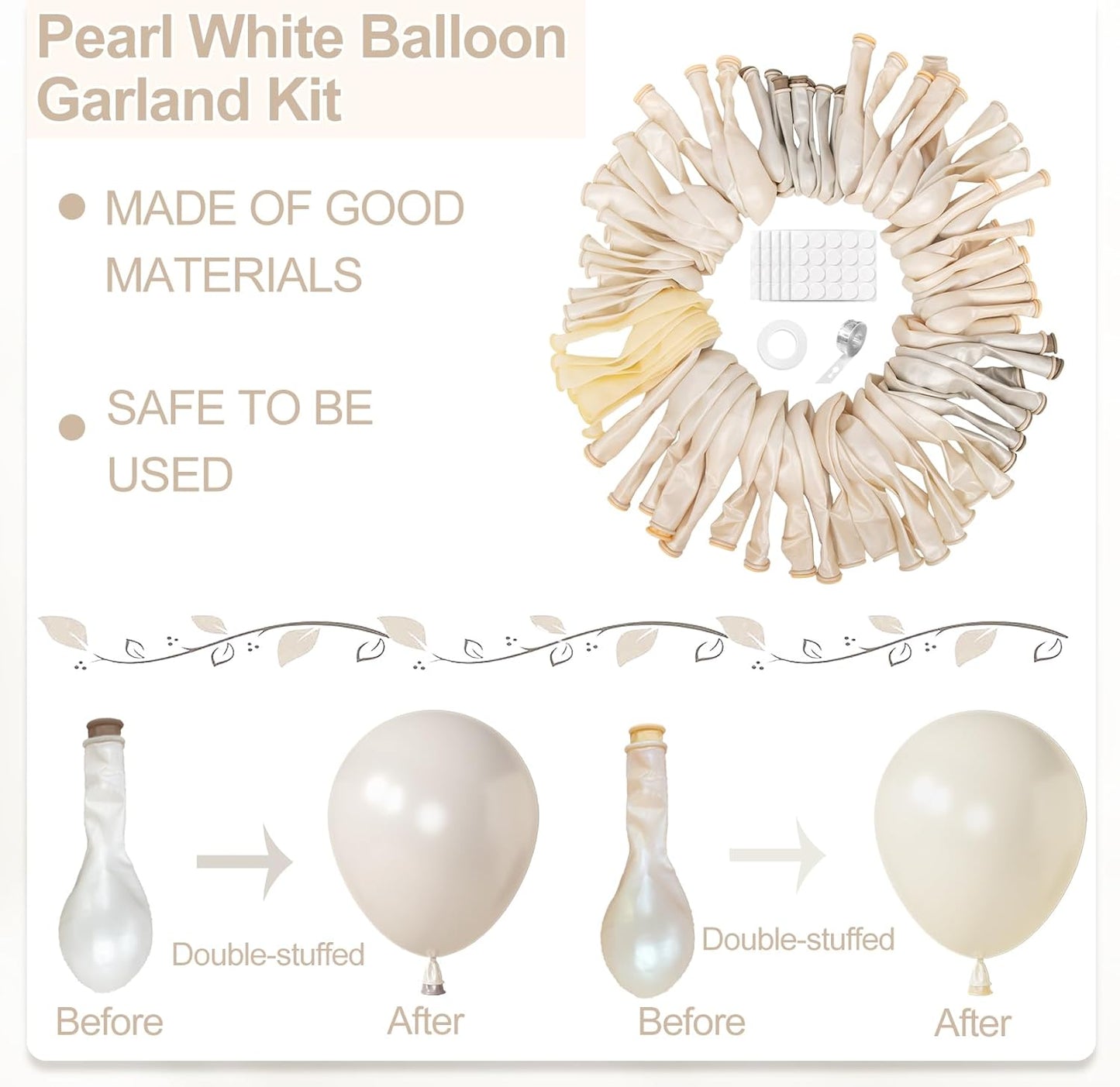 Neutral Beige Balloon Arch Kit