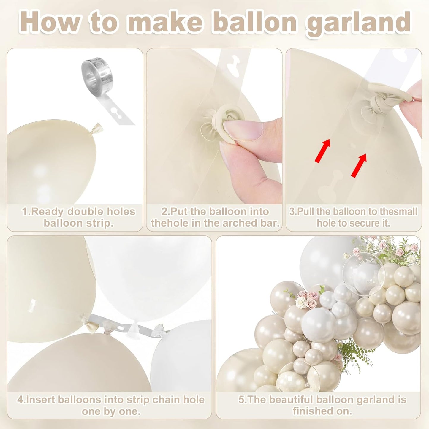 Neutral Beige Balloon Arch Kit