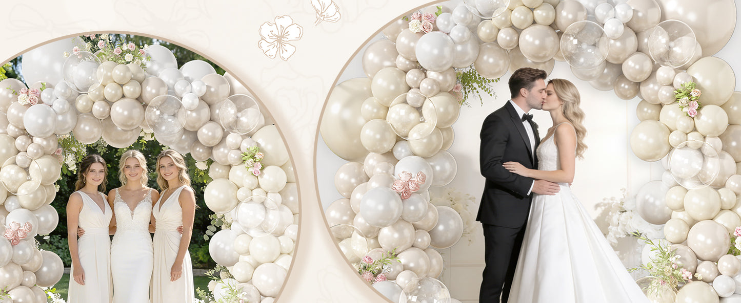Neutral Beige Balloon Arch Kit