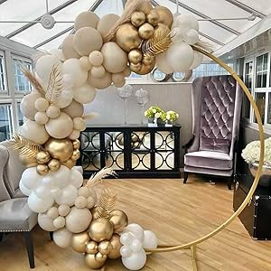 Sand White & Gold Balloon Arch Kit