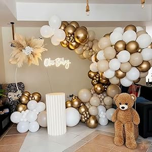 Sand White & Gold Balloon Arch Kit