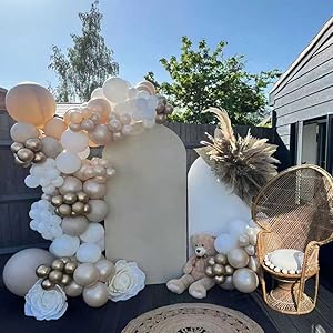 Sand White & Gold Balloon Arch Kit