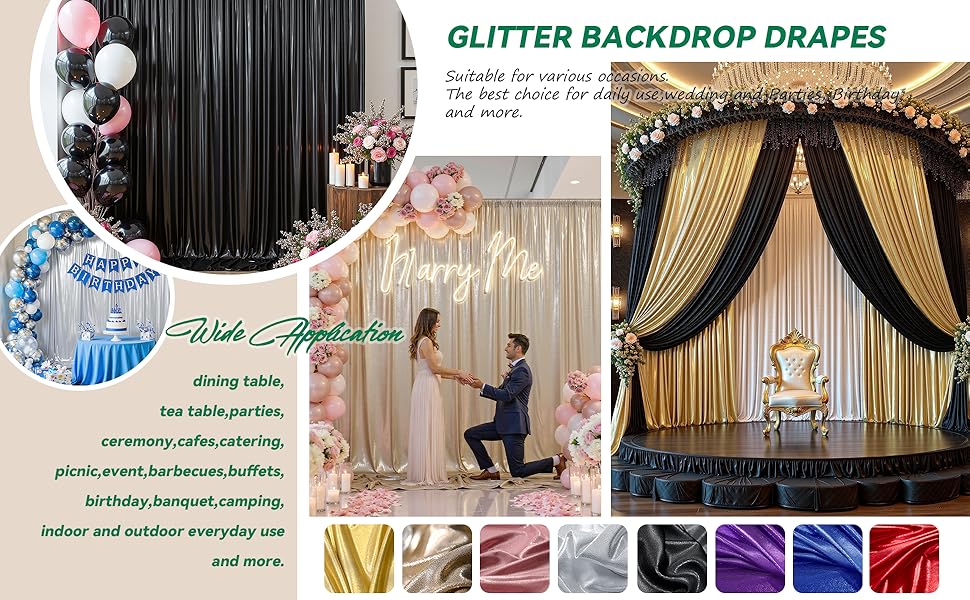 Elegant Gold Arch Backdrop Stand