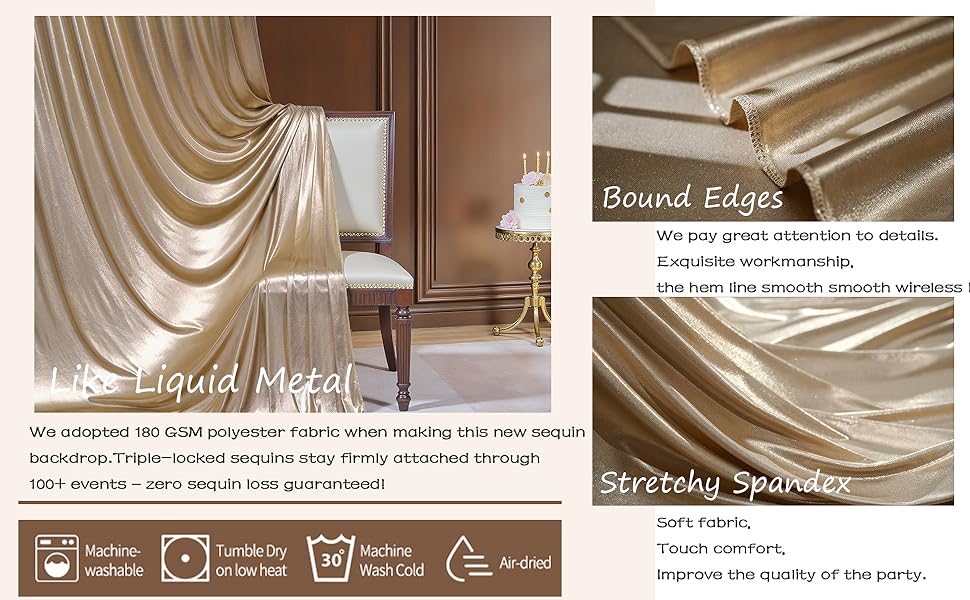 Elegant Gold Arch Backdrop Stand