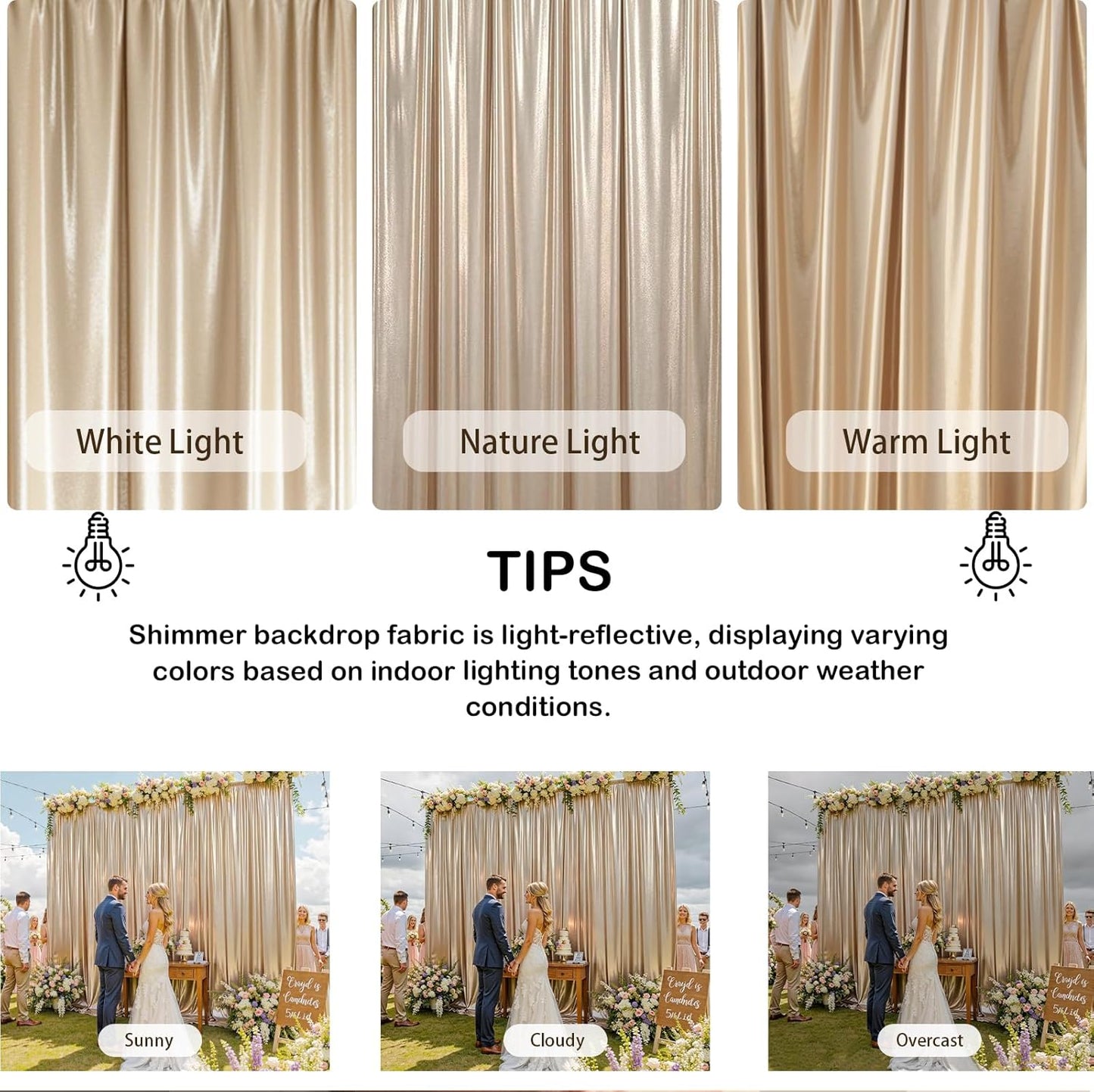 Elegant Gold Arch Backdrop Stand