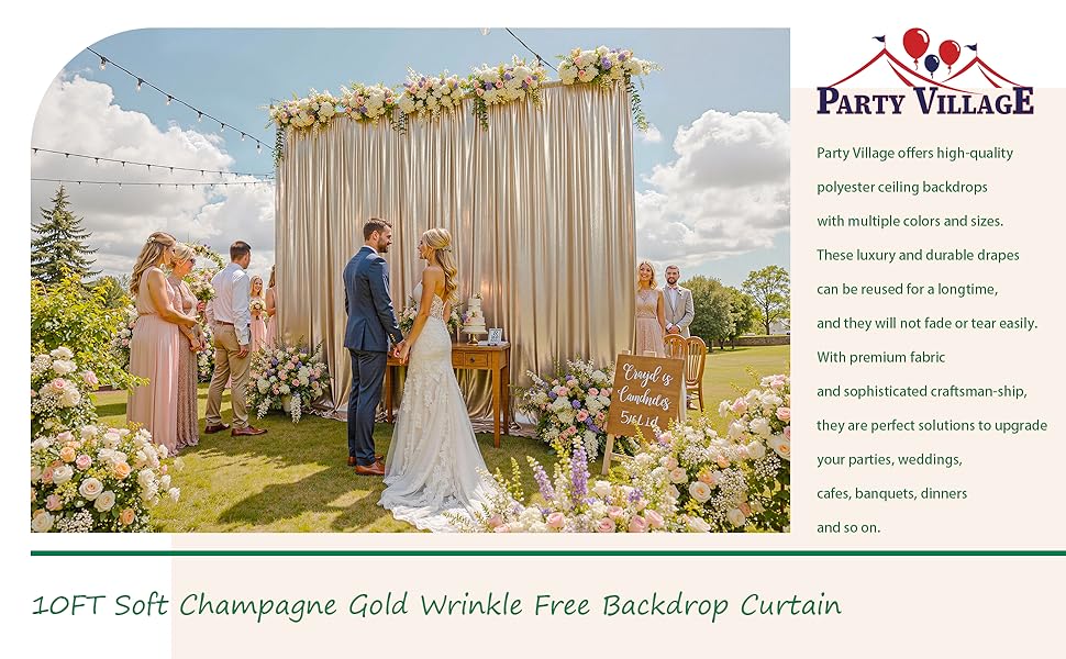 Elegant Gold Arch Backdrop Stand