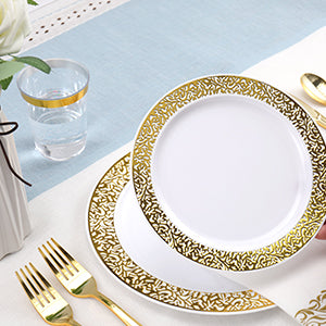 Elegant Silver Party Dinnerware Set