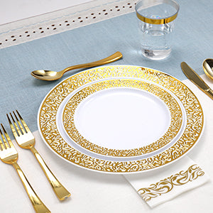Elegant Silver Party Dinnerware Set