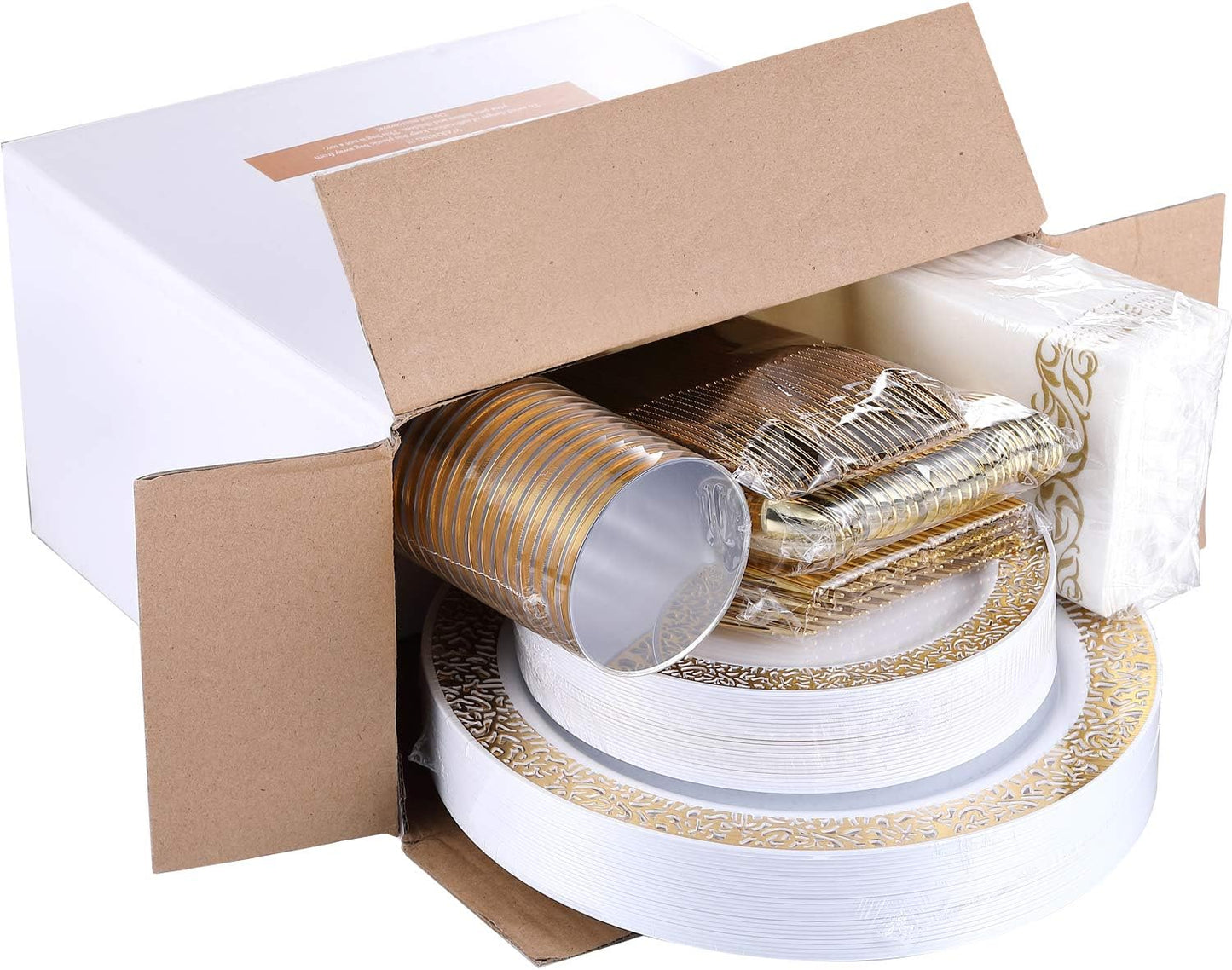 Elegant Silver Party Dinnerware Set