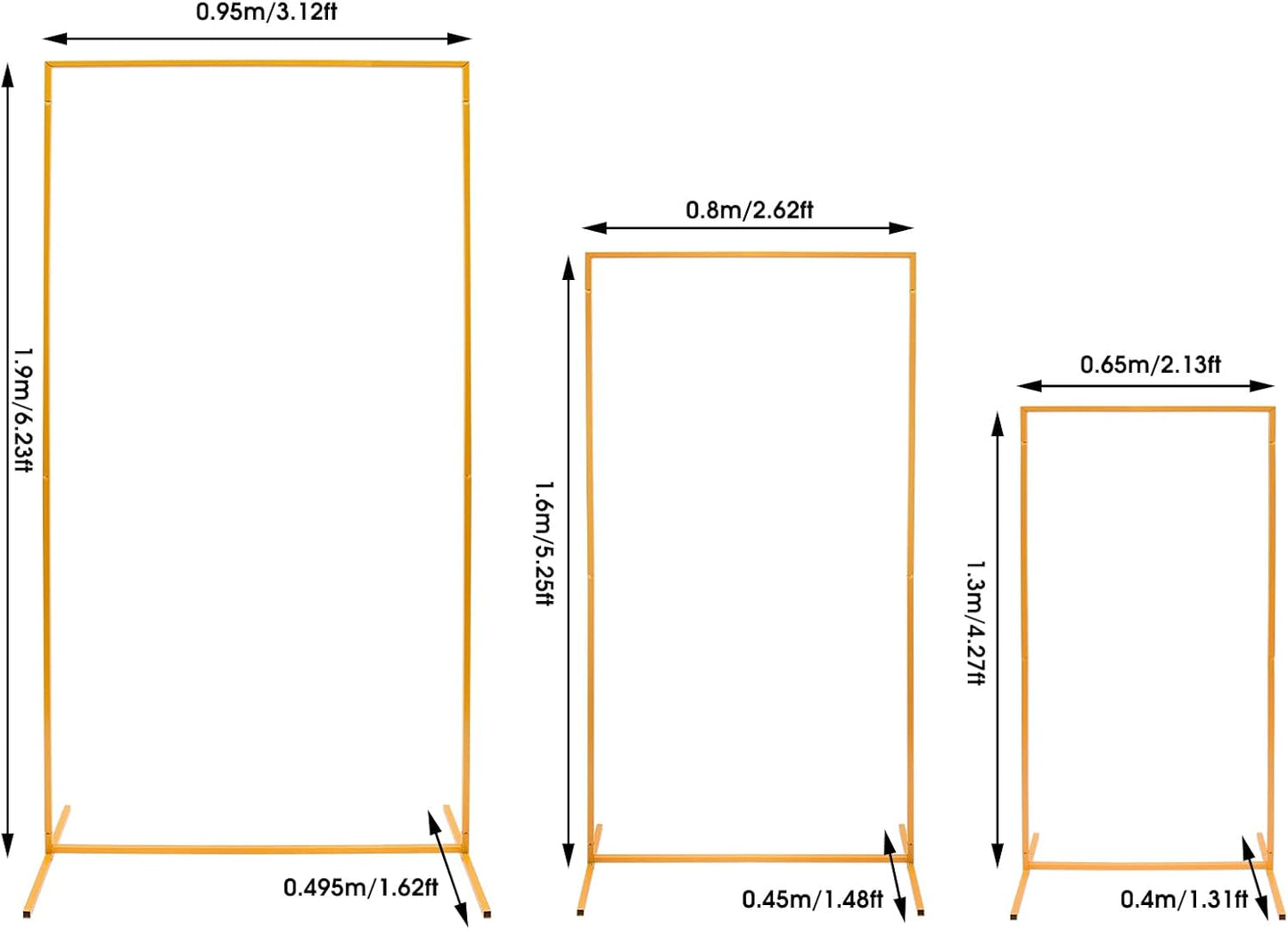 Gold Arch Backdrop Stand Set